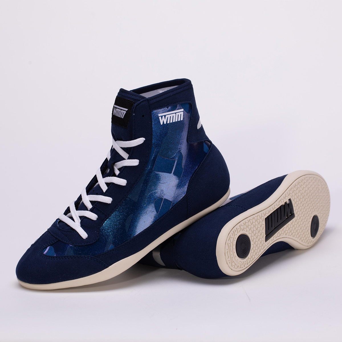 WMM FLEX Blue/Camo Wrestling shoe