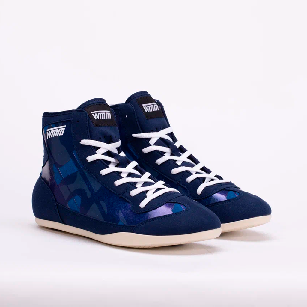 WMM FLEX Blue/Camo Wrestling shoe